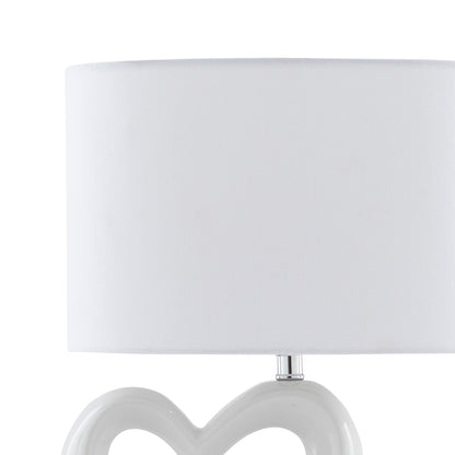 Link White Ceramic Table Lamp
