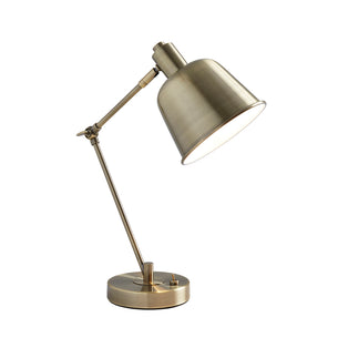 Erik Antique Brass Metal Table Lamp