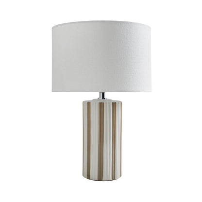 Lewis Taupe & Off White Ceramic Table Lamp
