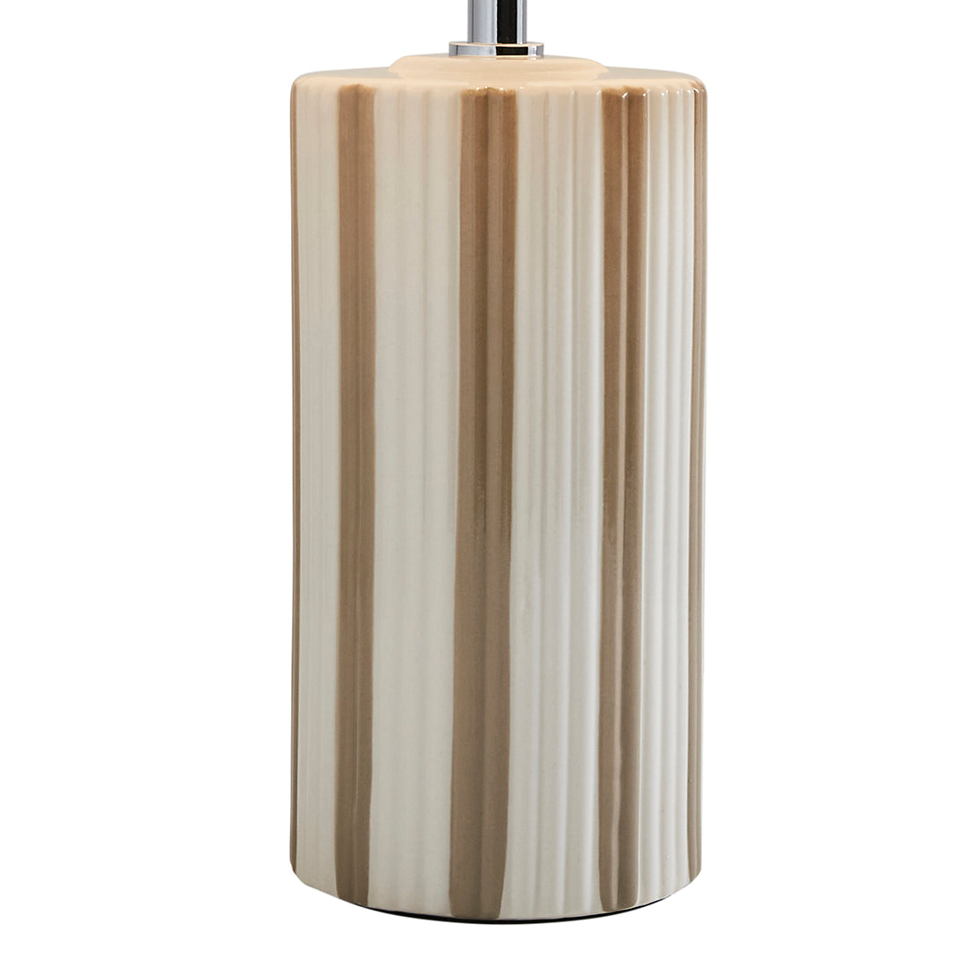 Lewis Taupe & Off White Ceramic Table Lamp
