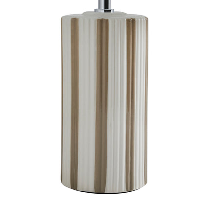 Lewis Taupe & Off White Ceramic Table Lamp