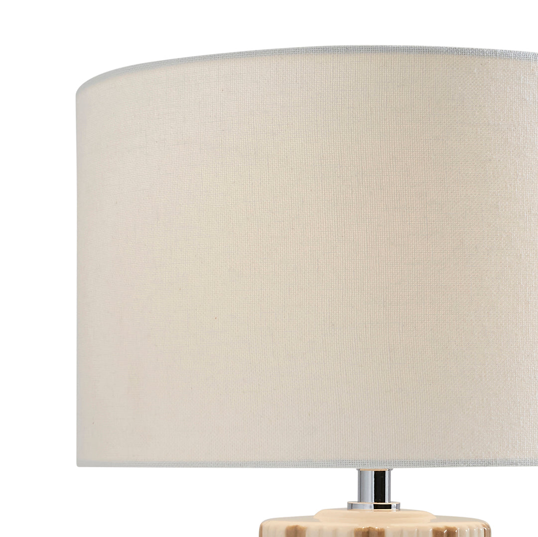 Lewis Taupe & Off White Ceramic Table Lamp