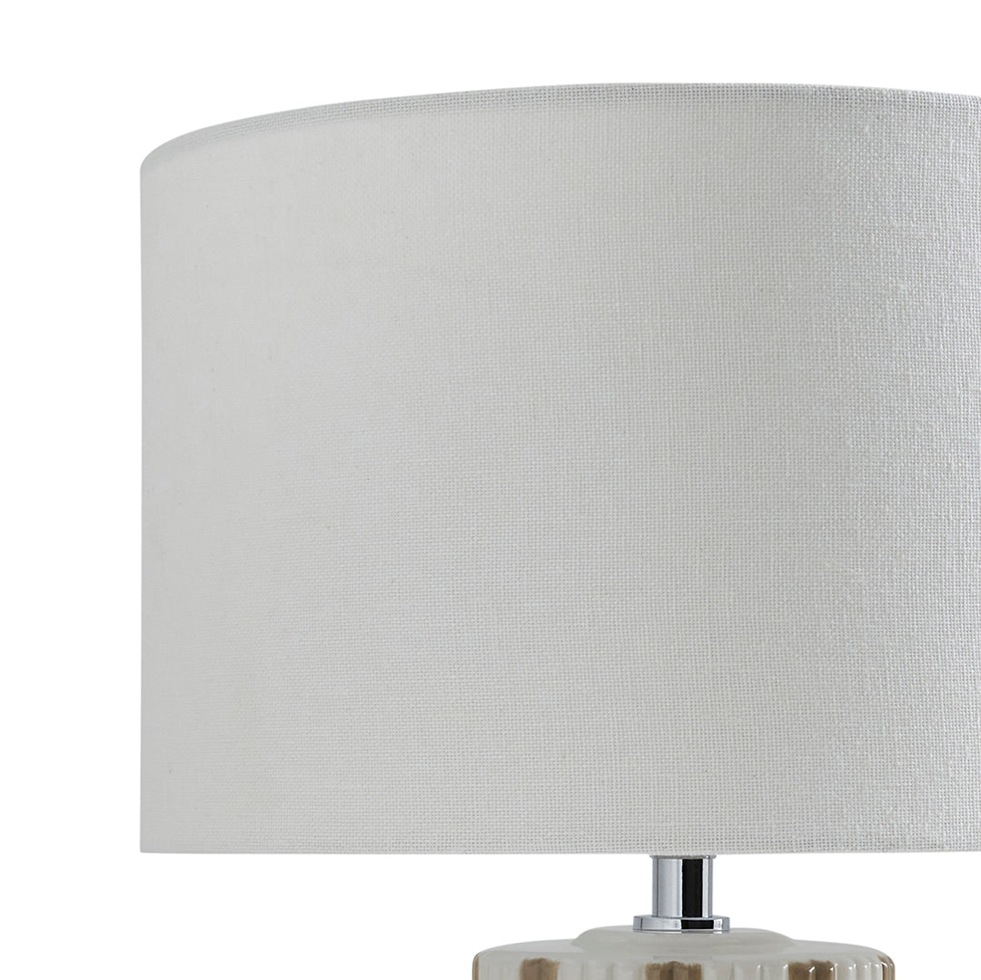 Lewis Taupe & Off White Ceramic Table Lamp