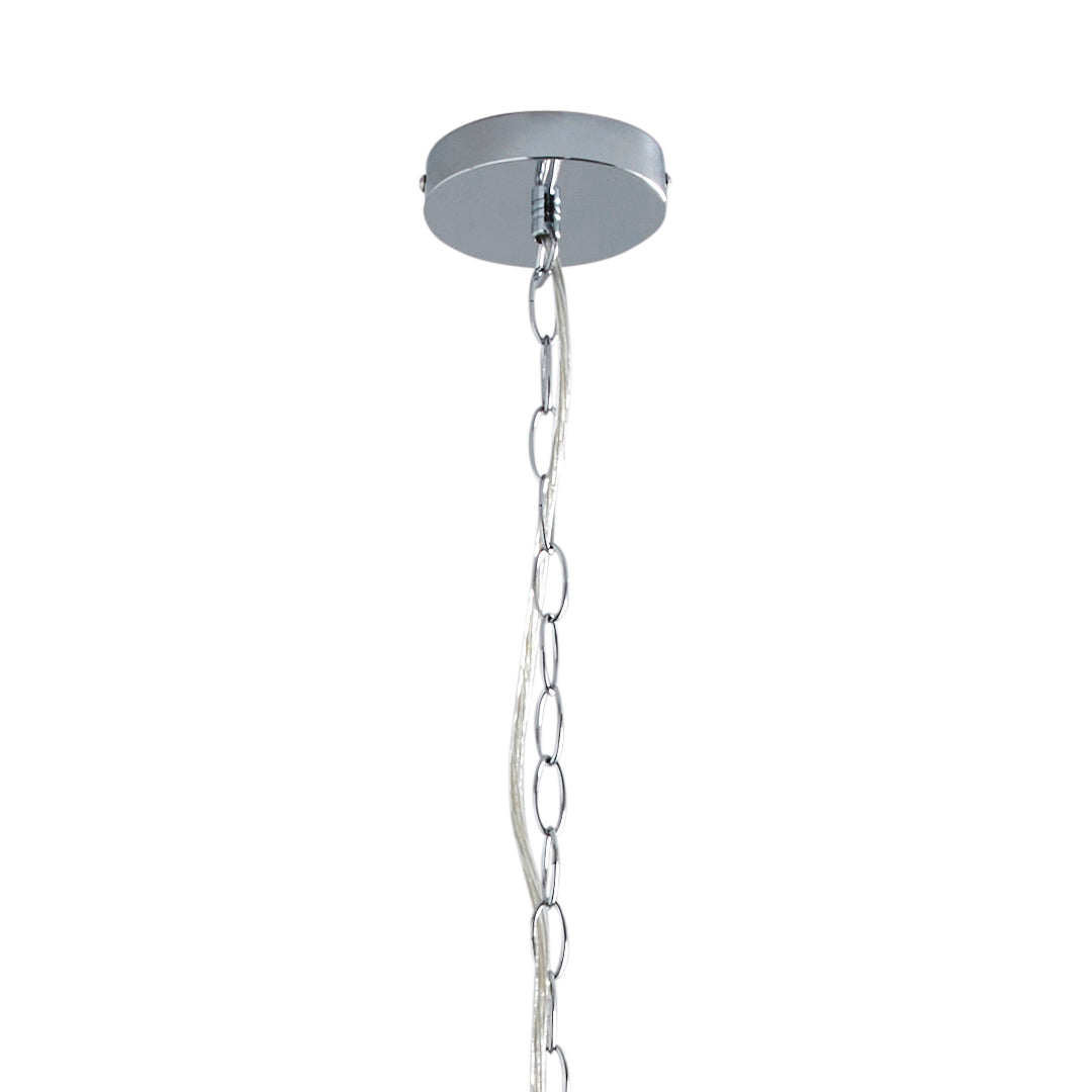 Vivienne 5 Light Chrome & Clear Chandelier Ceiling Pendant