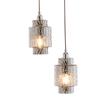 Evelle 5-Light Chrome Cascading Pendant