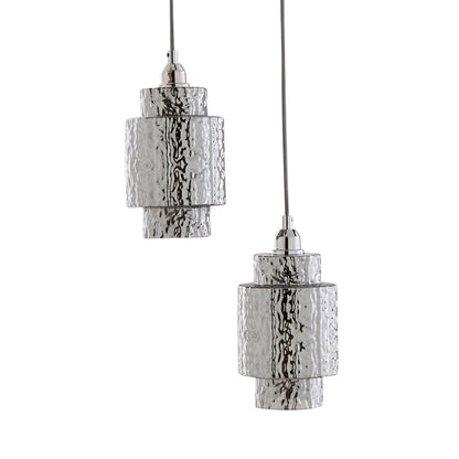 Evelle 5-Light Chrome Cascading Pendant
