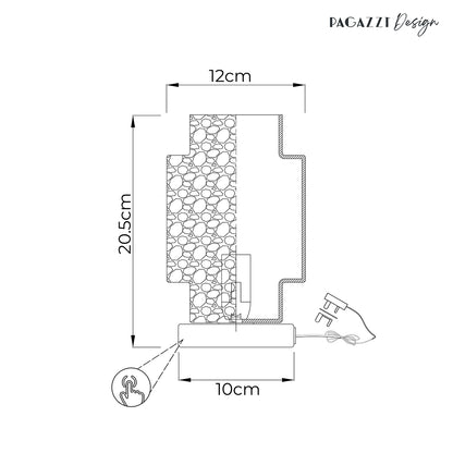 Evelle Chrome Touch Table Lamp