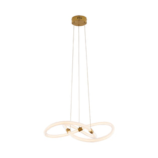 Virello Satin Brass Twist LED Pendant