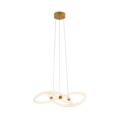 Virello Satin Brass Twist LED Pendant