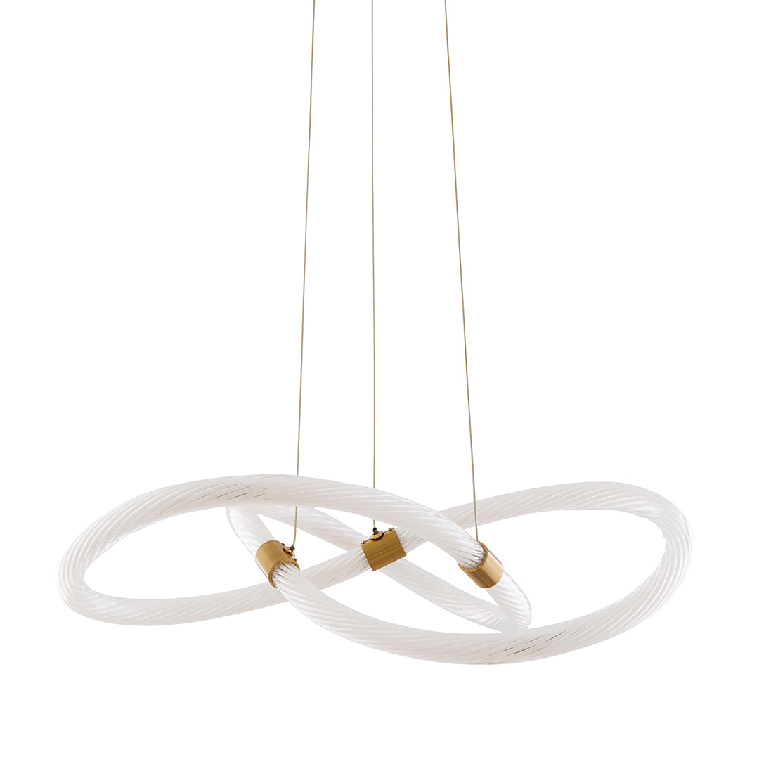 Virello Satin Brass Twist LED Pendant