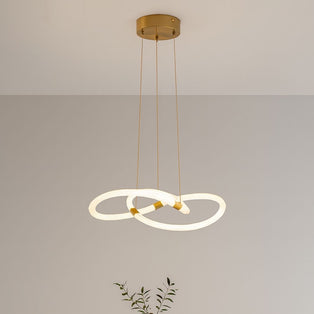 Virello Satin Brass Twist LED Pendant
