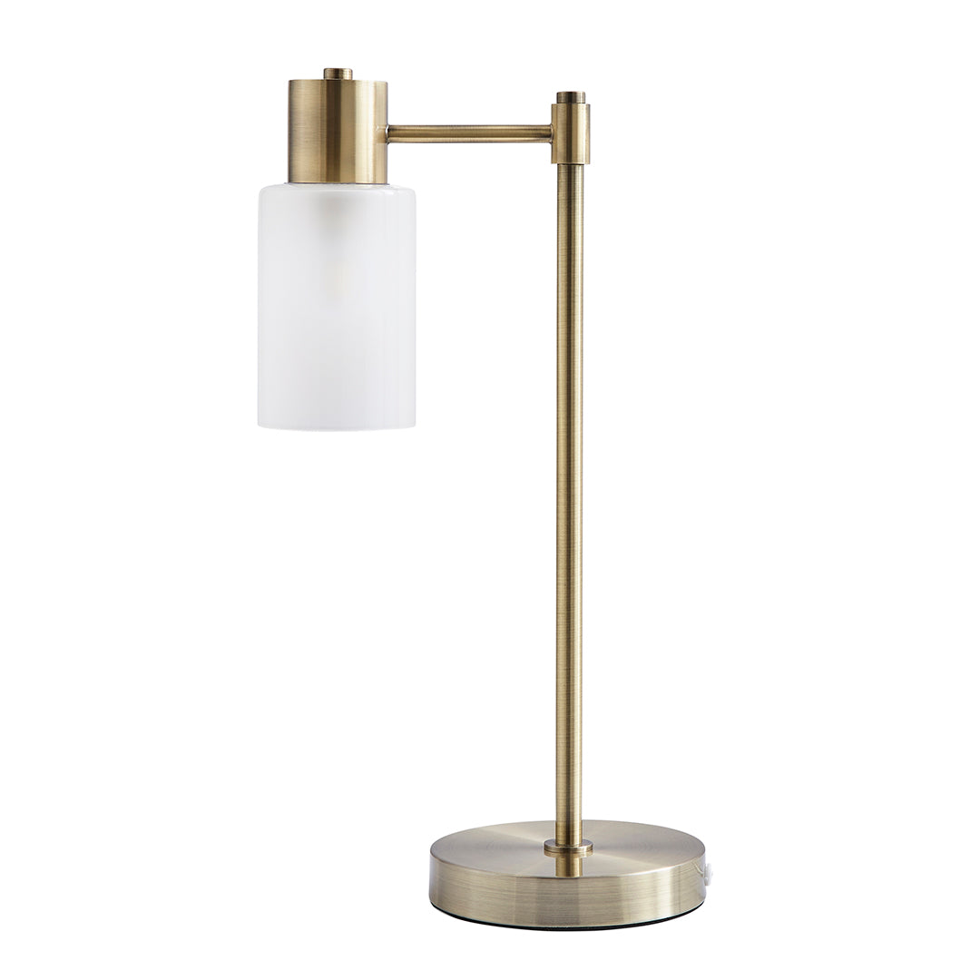 Maya Antique Brass Table Lamp