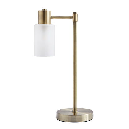 Maya Antique Brass Table Lamp