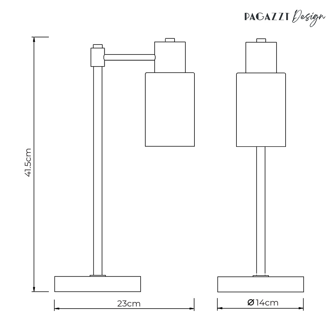 Maya Antique Brass Table Lamp
