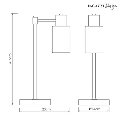 Maya Antique Brass Table Lamp