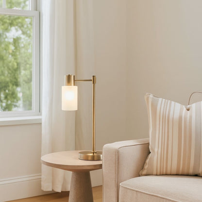 Maya Antique Brass Table Lamp