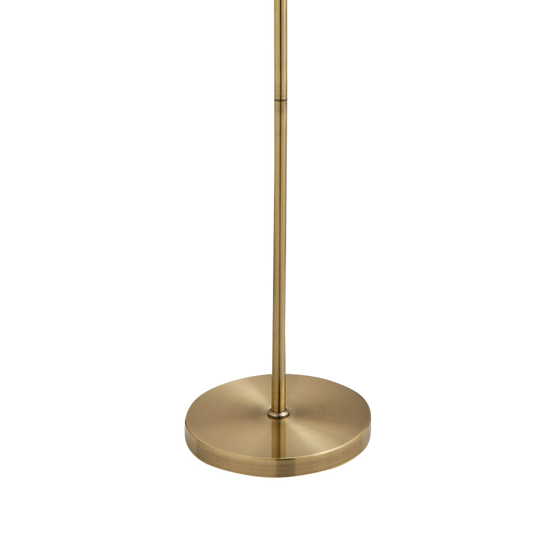 Maya 2-Light Antique Brass Floor Lamp