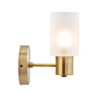 Maya 1-Light Antique Brass Wall Light