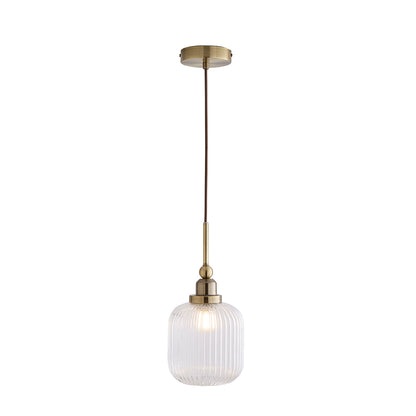 Riva Antique Brass Single Pendant