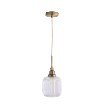 Riva Antique Brass Single Pendant