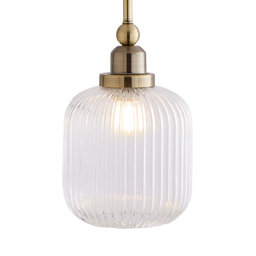 Riva Antique Brass Single Pendant