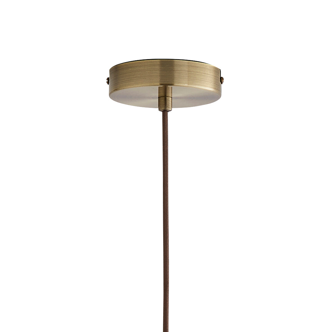 Riva Antique Brass Single Pendant