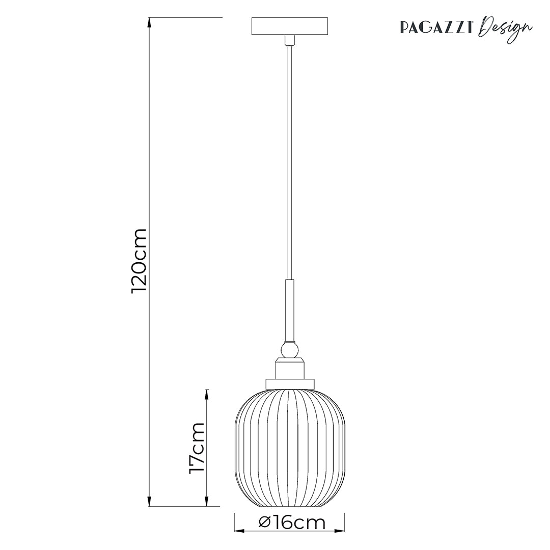 Riva Antique Brass Single Pendant