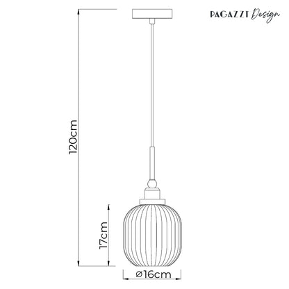 Riva Antique Brass Single Pendant
