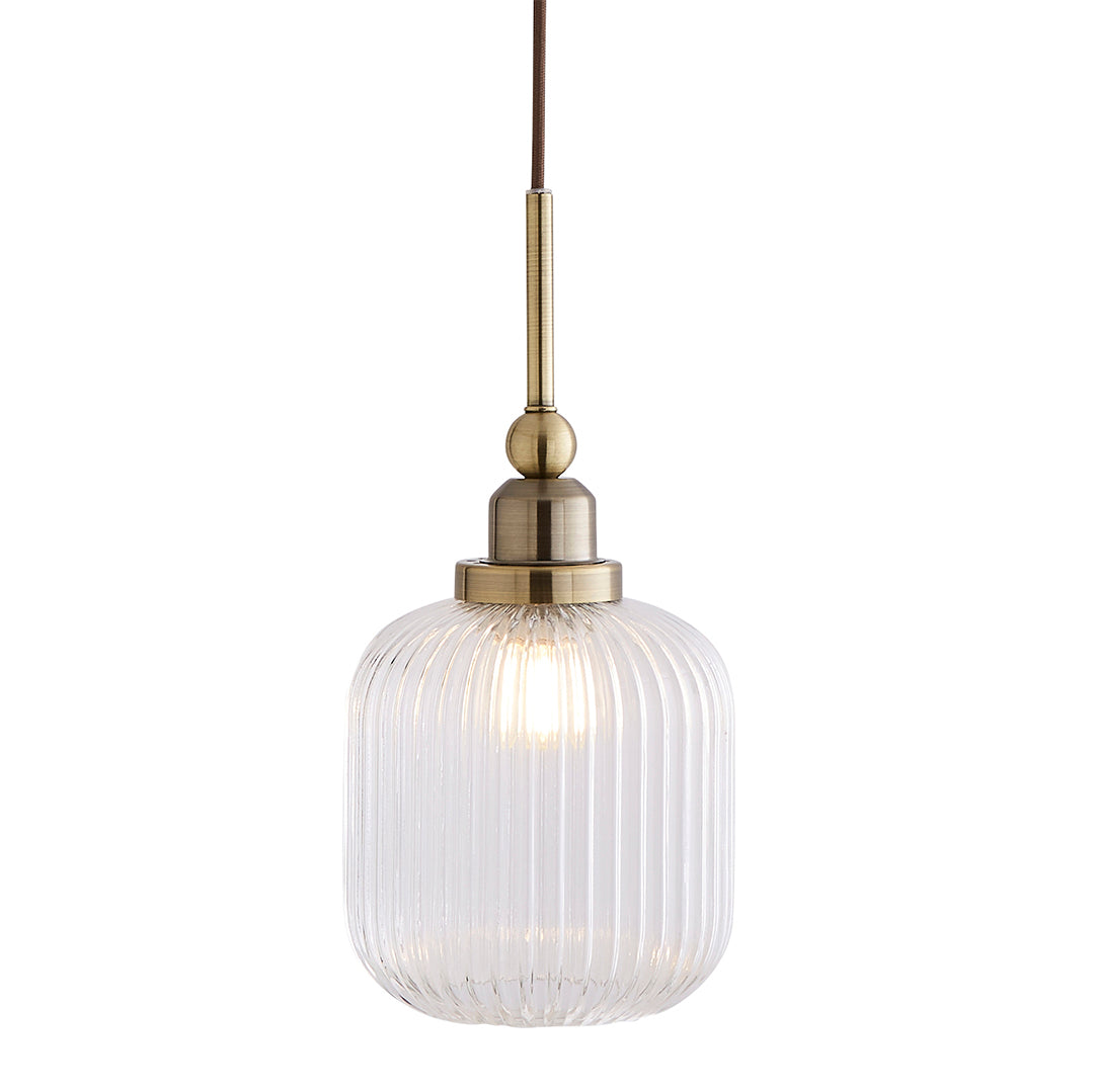 Riva 3-Light Antique Brass Pendant Bar
