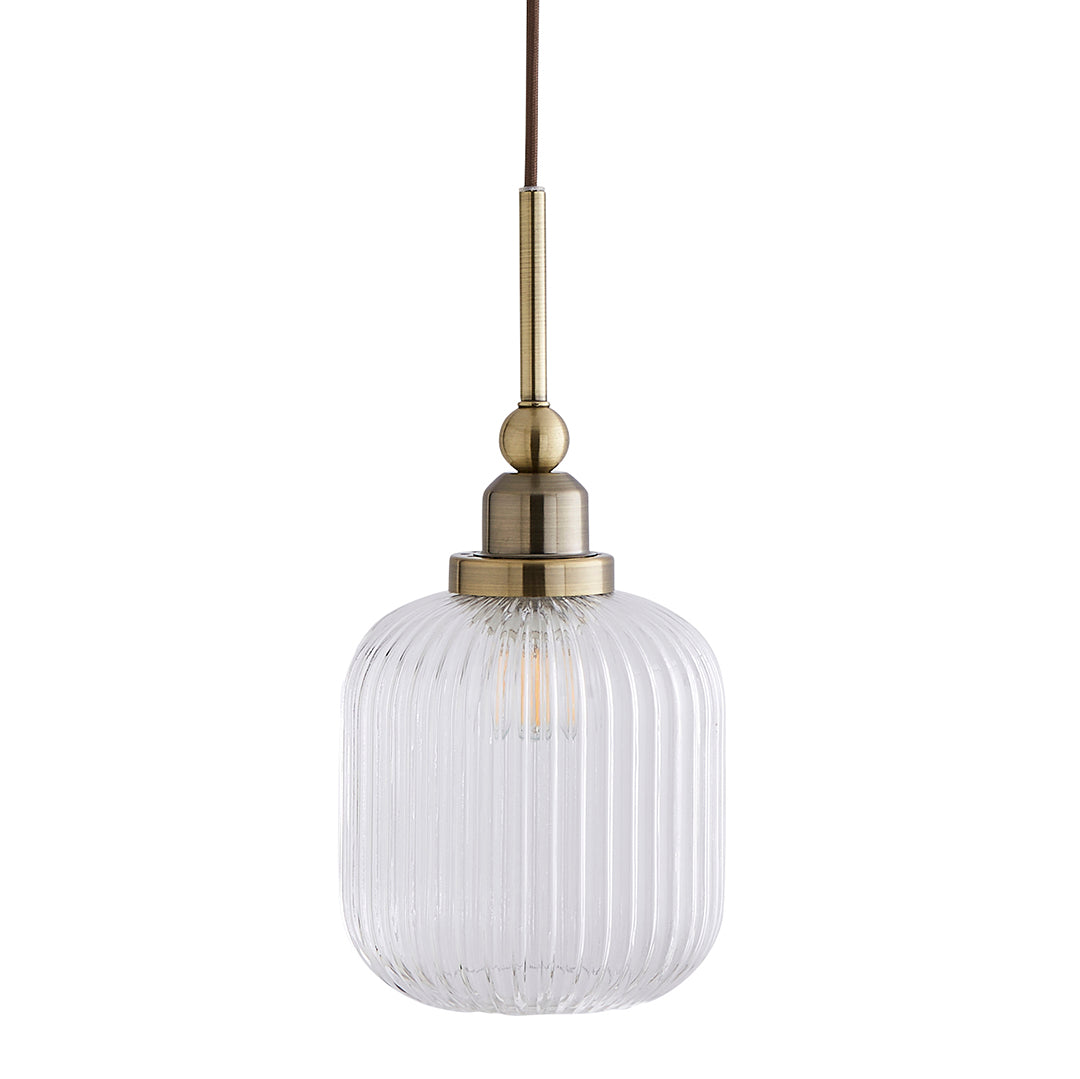 Riva 3-Light Antique Brass Pendant Bar