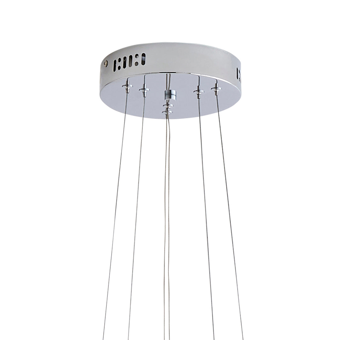 Ana LED Chrome Tiered Pendant Ceiling Light