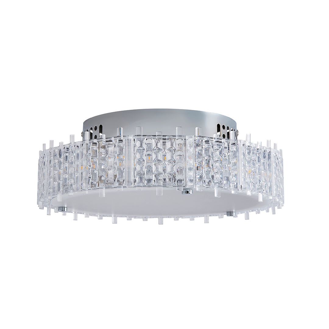Ana Chrome LED Flush Ceiling Light