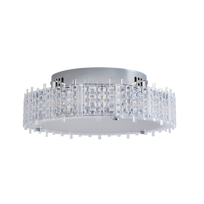 Ana Chrome LED Flush Ceiling Light