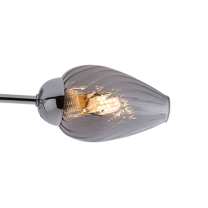 Lina 3-Light Chrome Flush Ceiling Light