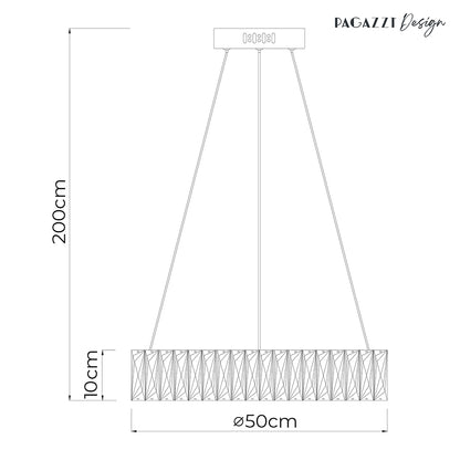 Dilan Chrome LED Suspension Pendant