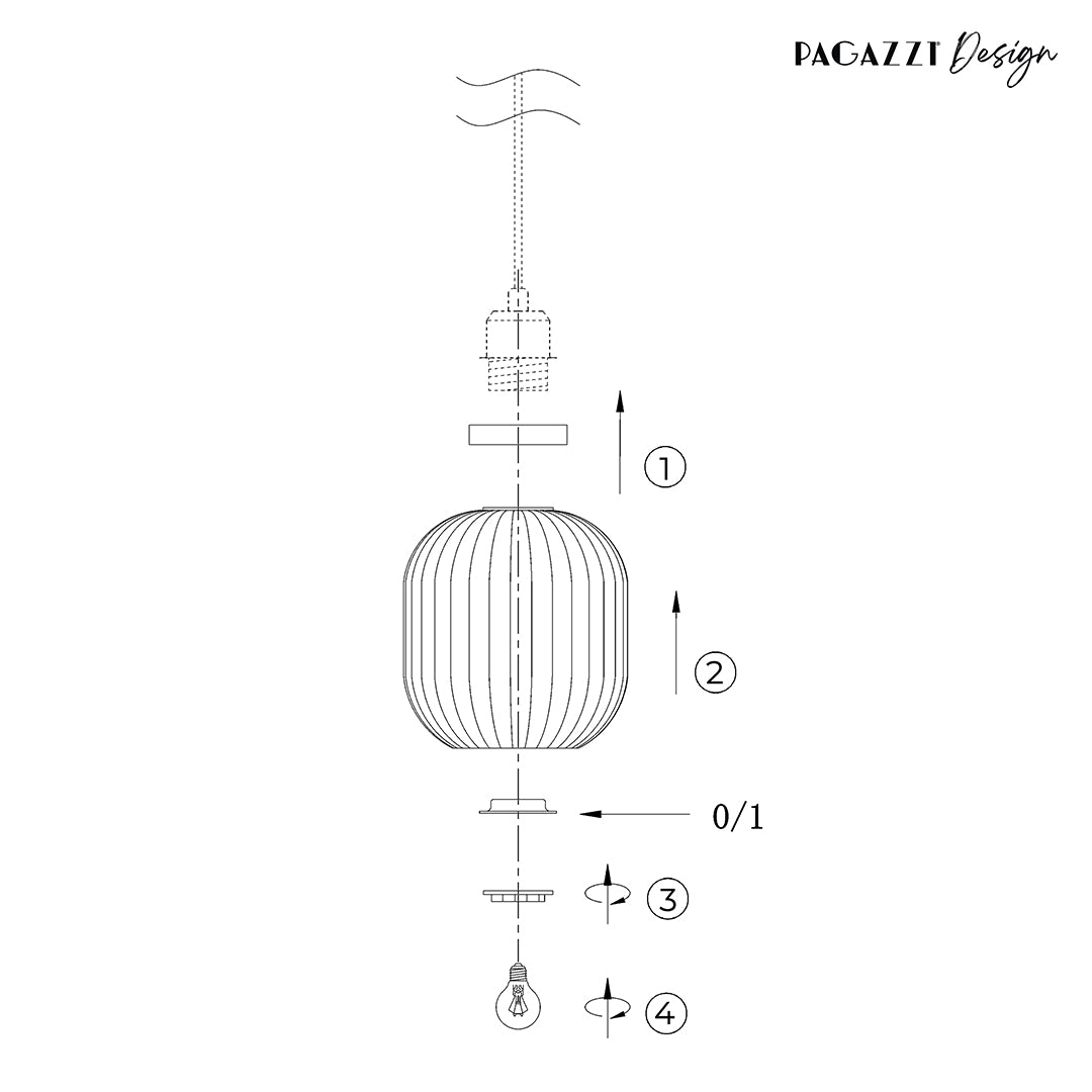 Riva Antique Brass Easy-Fit Pendant