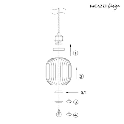 Riva Antique Brass Easy-Fit Pendant