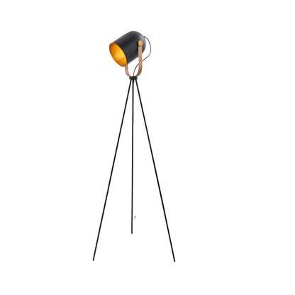 Noelle Strap Black Floor Lamp