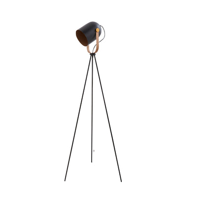 Noelle Strap Black Floor Lamp