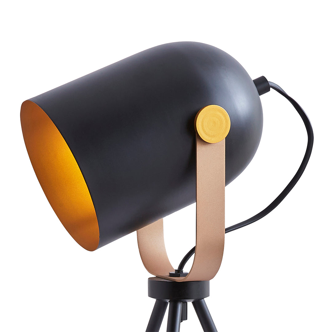 Noelle Strap Black Table Lamp