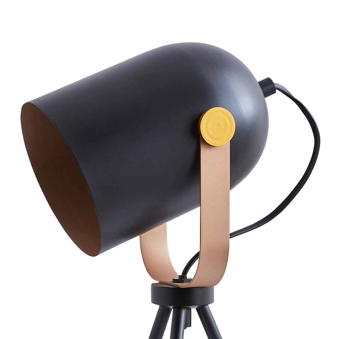 Noelle Strap Black Table Lamp