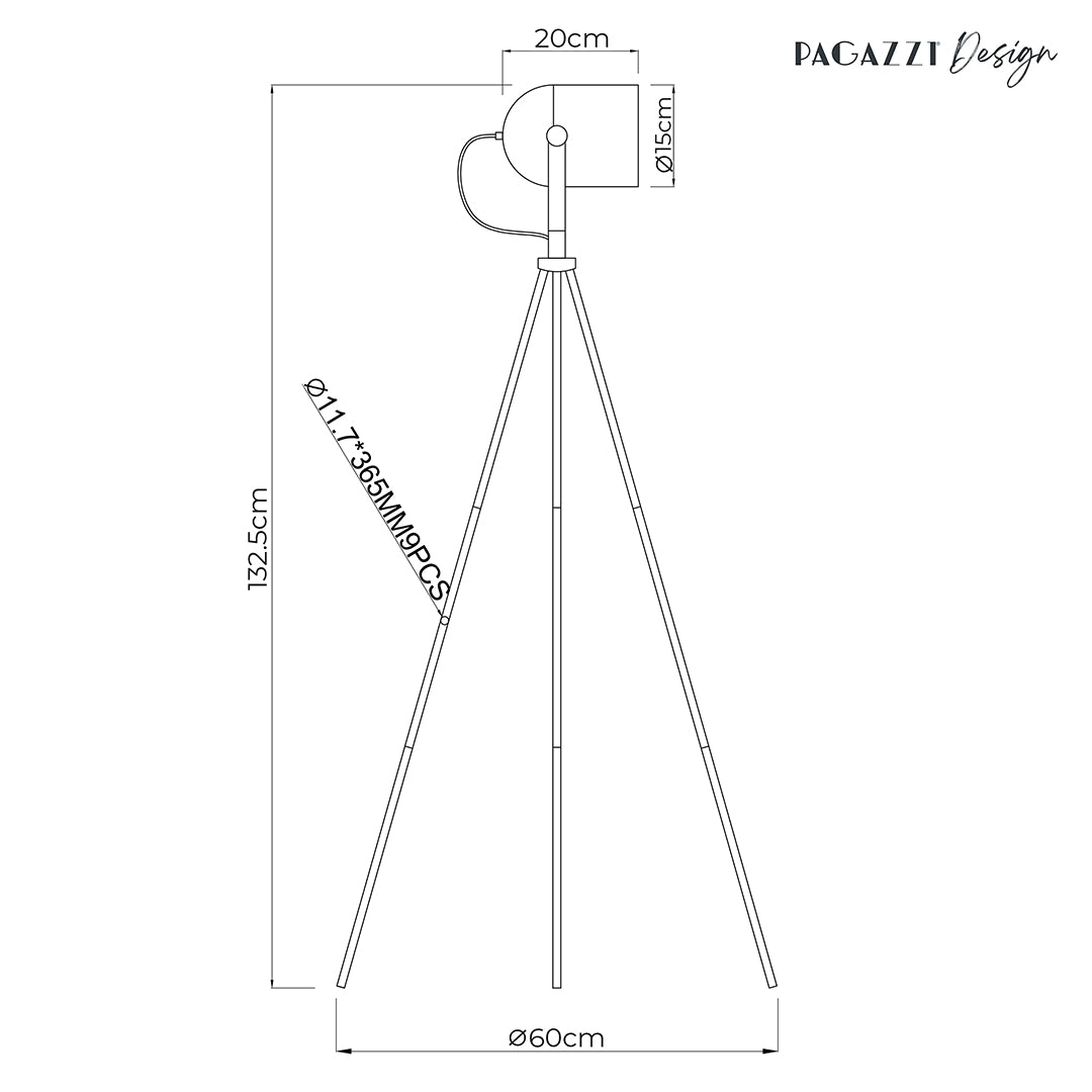 Noelle Strap Black Table Lamp