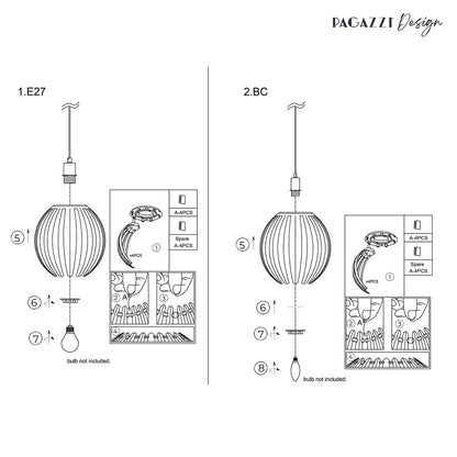 Tanya Easy-Fit Chrome Pendant