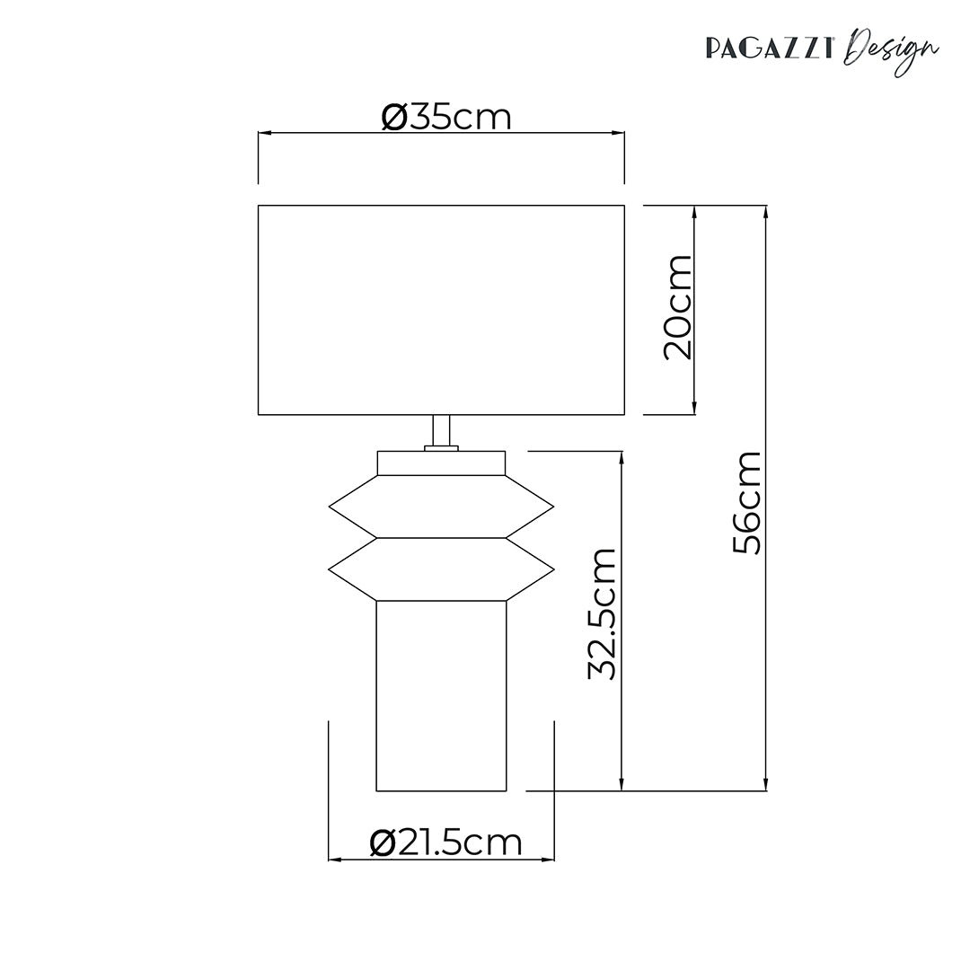Imara White Shaded Table Lamp