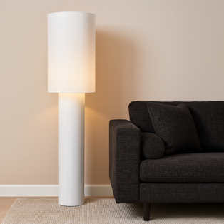 Leora White Floor Lamp