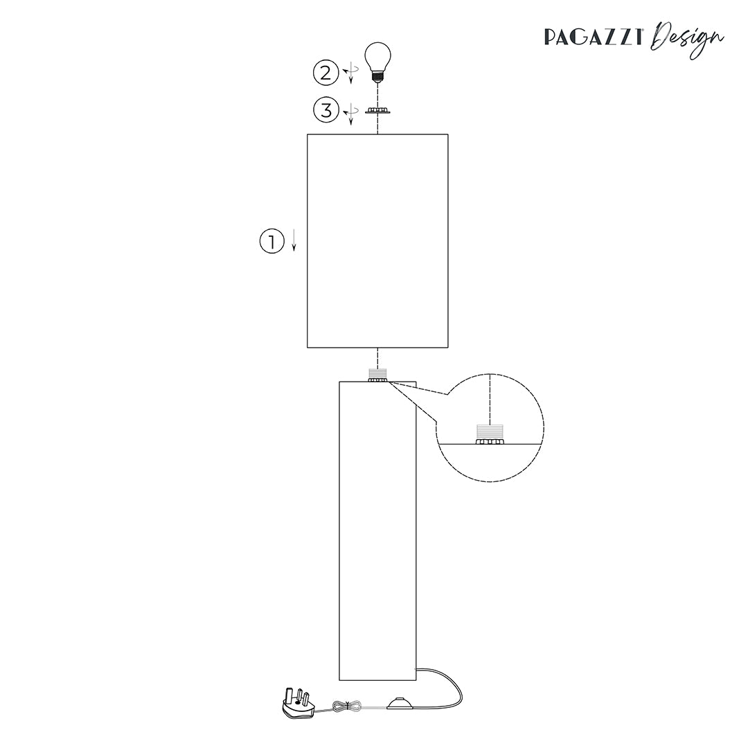 Leora White Floor Lamp