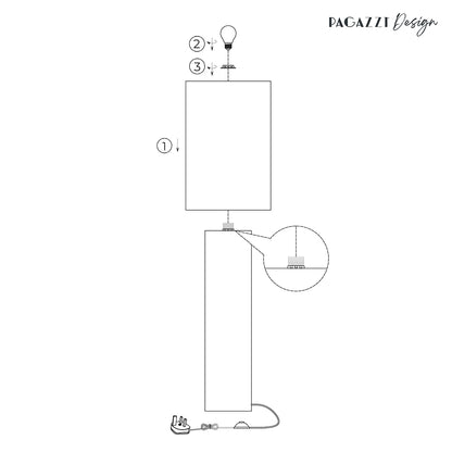 Leora White Floor Lamp