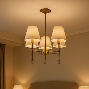 Taliah 5-Light Antique Brass Semi-Flush Ceiling Light