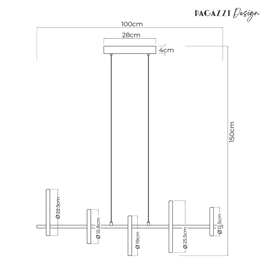 Juliana 5-Light Ring LED Pendant