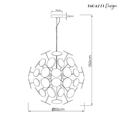 Skye 52cm Sputnik Ball Pendant